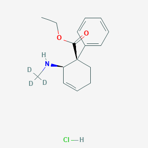 ethyl (1R,2R)-1-phenyl-2-(trideuteriomethylamino)cyclohex-3-ene-1-carboxylate;hydrochloride