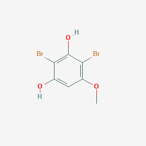 molecular formula C7H6Br2O3 B3320210 2,4-Dibromo-5-methoxybenzene-1,3-diol CAS No. 121869-53-2