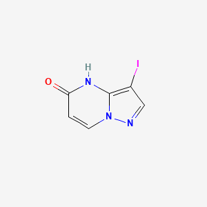 molecular formula C6H4IN3O B3320239 3-iodopyrazolo[1,5-a]pyrimidin-5(4H)-one CAS No. 1224944-44-8