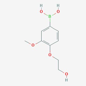 molecular formula C9H13BO5 B3320285 4-(2-Hydroxyethoxy)-3-methoxyphenylboronic acid CAS No. 1228180-84-4