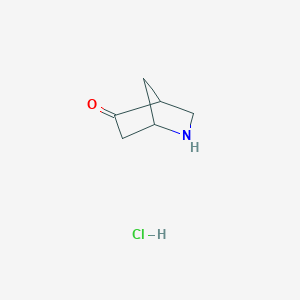 molecular formula C6H10ClNO B3320302 2-Azabicyclo[2.2.1]heptan-5-one hydrochloride CAS No. 1228600-28-9
