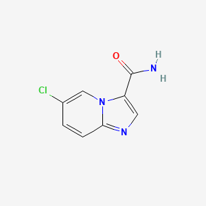 molecular formula C8H6ClN3O B3320400 6-Chloroimidazo[1,2-a]pyridine-3-carboxamide CAS No. 123531-56-6
