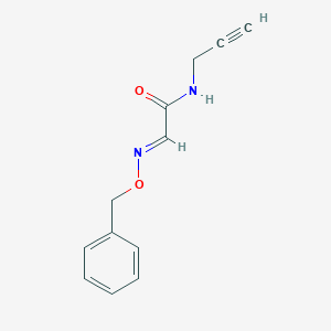 molecular formula C12H12N2O2 B3320450 (2E)-2-[(Benzyloxy)imino]-N-(prop-2-yn-1-yl)acetamide CAS No. 1240738-07-1