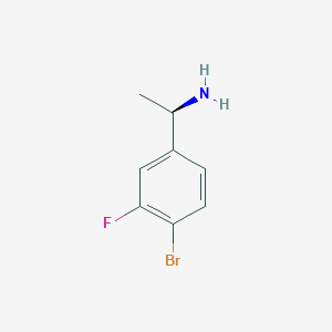 (R)-1-(4-Bromo-3-fluorophenyl)ethan-1-amine