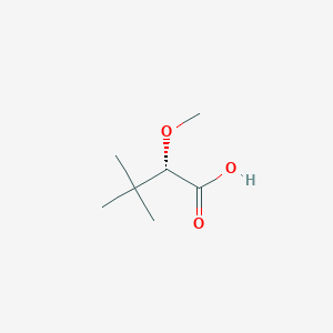 molecular formula C7H14O3 B3320491 (2S)-2-methoxy-3,3-dimethylbutanoic acid CAS No. 1244949-20-9