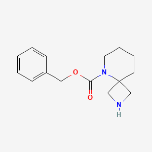 molecular formula C15H20N2O2 B3320505 Benzyl 2,5-diazaspiro[3.5]nonane-5-carboxylate CAS No. 1246032-36-9