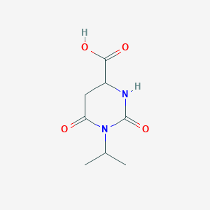 molecular formula C8H12N2O4 B3320523 (S)-1-Isopropyl-2,6-dioxohexahydropyrimidine-4-carboxylic acid CAS No. 124799-00-4