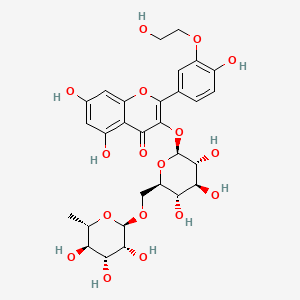 molecular formula C29H34O17 B3320548 3'-O-(beta-Hydroxyethyl)rutoside CAS No. 125092-04-8