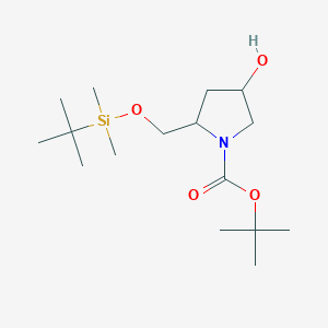 (2S,4R)-tert-Butyl 2-(((tert-butyldimethylsilyl)oxy)methyl)-4-hydroxypyrrolidine-1-carboxylate