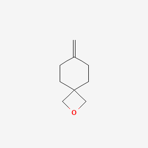 molecular formula C9H14O B3320625 7-Methylene-2-oxaspiro[3.5]nonane CAS No. 1256546-75-4