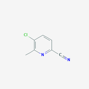 molecular formula C7H5ClN2 B3320639 5-Chloro-6-methylpyridine-2-carbonitrile CAS No. 1256809-01-4