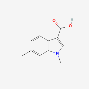 molecular formula C11H11NO2 B3320664 1H-Indole-3-carboxylic acid, 1,6-dimethyl- CAS No. 1257122-36-3