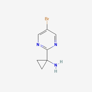 1-(5-Bromopyrimidin-2-yl)cyclopropan-1-amine