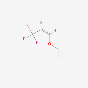 molecular formula C5H7F3O B3320695 (Z)-1-ethoxy-3,3,3-trifluoroprop-1-ene CAS No. 126015-28-9