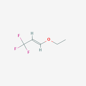 molecular formula C5H7F3O B3320698 (1E)-1-Ethoxy-3,3,3-trifluoroprop-1-ene CAS No. 126015-38-1