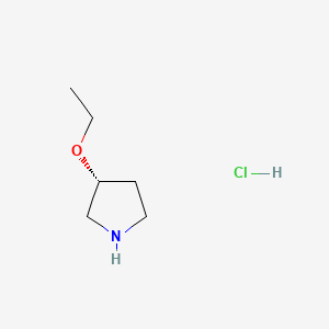 molecular formula C6H14ClNO B3320706 (R)-3-Ethoxy-pyrrolidine hydrochloride CAS No. 1260609-60-6