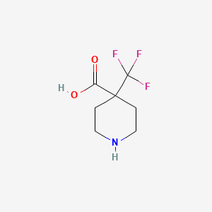 molecular formula C7H10F3NO2 B3320720 4-Trifluoromethyl-piperidine-4-carboxylic acid CAS No. 1260790-32-6