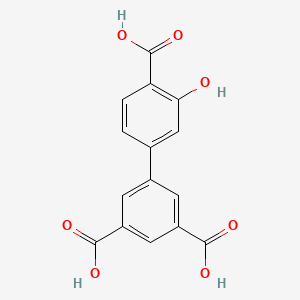 molecular formula C15H10O7 B3320737 4-(3,5-Dicarboxyphenyl)-2-hydroxybenzoic acid CAS No. 1261916-75-9