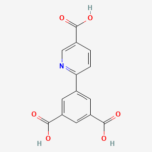 molecular formula C14H9NO6 B3320741 6-(3,5-二羧基苯基)烟酸 CAS No. 1261935-37-8