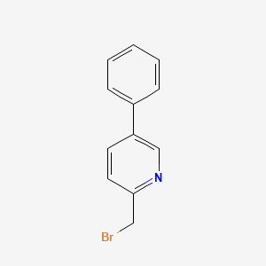 molecular formula C12H10BrN B3320770 2-(Bromomethyl)-5-phenylpyridine CAS No. 126268-58-4
