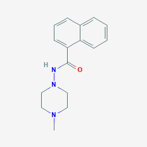molecular formula C16H19N3O B332078 N-(4-Methyl-1-piperazinyl)-1-naphthamide 