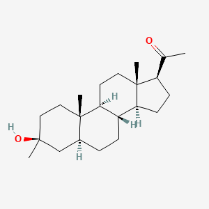 1-((3S,5S,8R,9S,10S,13S,14S,17S)-3-Hydroxy-3,10,13-trimethylhexadecahydro-1H-cyclopenta[a]phenanthren-17-yl)ethanone