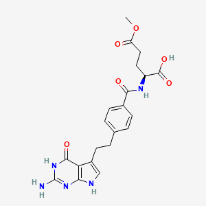 molecular formula C21H23N5O6 B3320820 Pemetrexed Monomethyl Ester 2 CAS No. 1265908-60-8