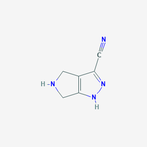 2,4,5,6-Tetrahydropyrrolo[3,4-c]pyrazole-3-carbonitrile