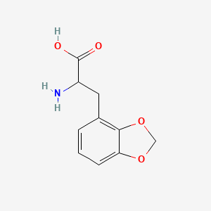 molecular formula C10H11NO4 B3320863 (r)-2-Amino-3-(benzo[d][1,3]dioxol-4-yl)propanoic acid CAS No. 1270083-04-9