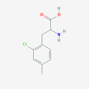 molecular formula C10H12ClNO2 B3320867 2-Amino-3-(2-chloro-4-methylphenyl)propanoic acid CAS No. 1270310-78-5