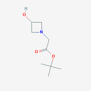 molecular formula C9H17NO3 B3320872 tert-Butyl (3-hydroxyazetidin-1-yl)acetate CAS No. 1272955-38-0