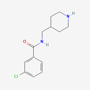 3-chloro-N-(piperidin-4-ylmethyl)benzamide