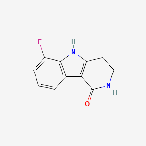 B3320935 6-Fluoro-2,3,4,5-tetrahydro-1H-pyrido[4,3-b]indol-1-one CAS No. 128487-03-6