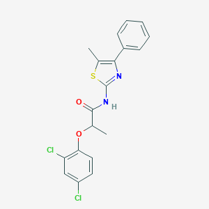 2-(2,4-dichlorophenoxy)-N-(5-methyl-4-phenyl-1,3-thiazol-2-yl)propanamide