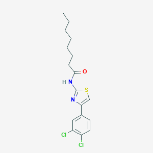 molecular formula C17H20Cl2N2OS B332099 N-[4-(3,4-dichlorophenyl)-1,3-thiazol-2-yl]octanamide 
