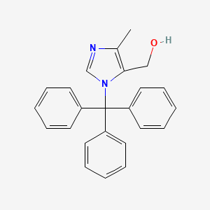 molecular formula C24H22N2O B3321007 1-Triphenylmethyl-4-methyl-5-hydroxymethylimidazole CAS No. 129486-84-6