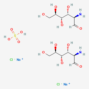 molecular formula C12H28Cl2N2Na2O14S B3321011 Glucosamine sulfate sodium chloride CAS No. 1296149-13-7