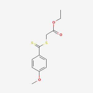 molecular formula C12H14O3S2 B3321020 2-(4-甲氧基苯基碳硫代硫代)乙酸乙酯 CAS No. 129841-40-3