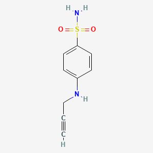 molecular formula C9H10N2O2S B3321028 4-(Prop-2-yn-1-ylamino)benzenesulfonamide CAS No. 130206-36-9