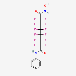 2,2,3,3,4,4,5,5,6,6,7,7-Dodecakis(Fluoranyl)-~{n}-Oxidanyl-~{n}'-Phenyl-Octanediamide