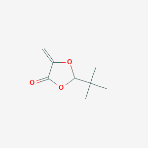 molecular formula C8H12O3 B3321070 2-tert-Butyl-5-methylene-1,3-dioxolane-4-one CAS No. 130930-48-2