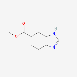 molecular formula C10H14N2O2 B3321081 Methyl 2-methyl-4,5,6,7-tetrahydro-1H-benzo[d]imidazole-6-carboxylate CAS No. 131020-42-3