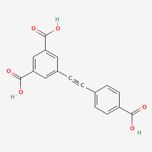 molecular formula C17H10O6 B3321104 5-(4-Carboxyphenylethynyl)isophthalic acid CAS No. 1311146-60-7