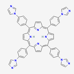 B3321121 5,10,15,20-Tetrakis(4-(1H-imidazol-1-yl)phenyl)porphyrin CAS No. 1311998-62-5