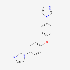 molecular formula C18H14N4O B3321127 1,1'-(氧双(4,1-苯撑))双(1H-咪唑) CAS No. 13120-43-9