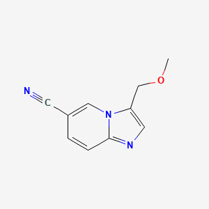 molecular formula C10H9N3O B3321149 3-(Methoxymethyl)imidazo[1,2-a]pyridine-6-carbonitrile CAS No. 1313726-33-8