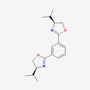 molecular formula C18H24N2O2 B3321166 1,3-Bis((S)-4-isopropyl-4,5-dihydrooxazol-2-yl)benzene CAS No. 131380-85-3