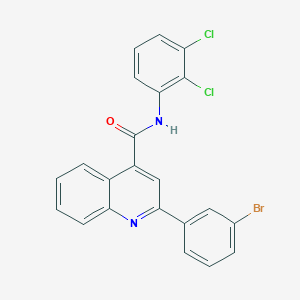 molecular formula C22H13BrCl2N2O B332118 2-(3-bromophenyl)-N-(2,3-dichlorophenyl)quinoline-4-carboxamide 