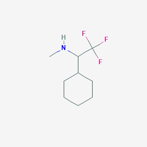 1-Cyclohexyl-2,2,2-trifluoro-N-methylethan-1-amine