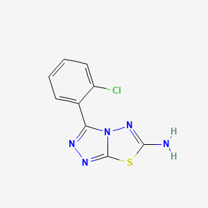 B3321217 3-(2-Chlorophenyl)-[1,2,4]triazolo[3,4-b][1,3,4]thiadiazol-6-amine CAS No. 13182-73-5